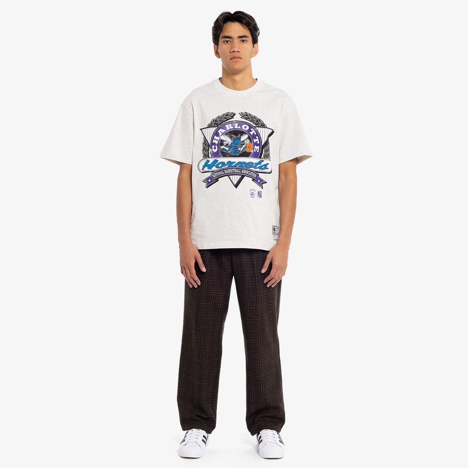 Charlotte Hornets Dash Tee - Silver Marl