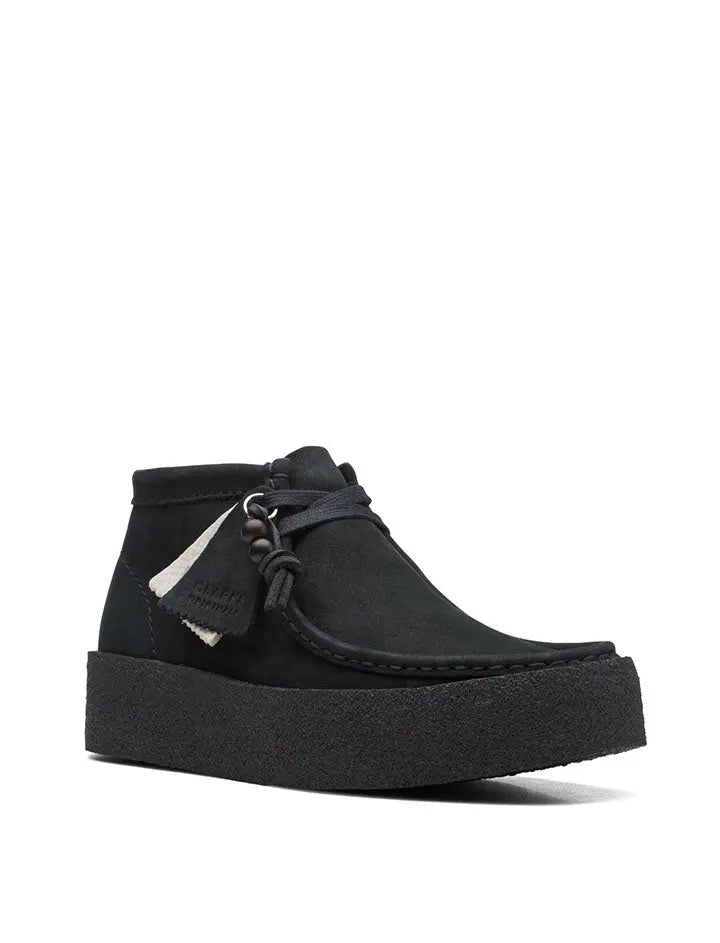 Clarks Originals Womens Wallabee Cup Boot Black Nubuck