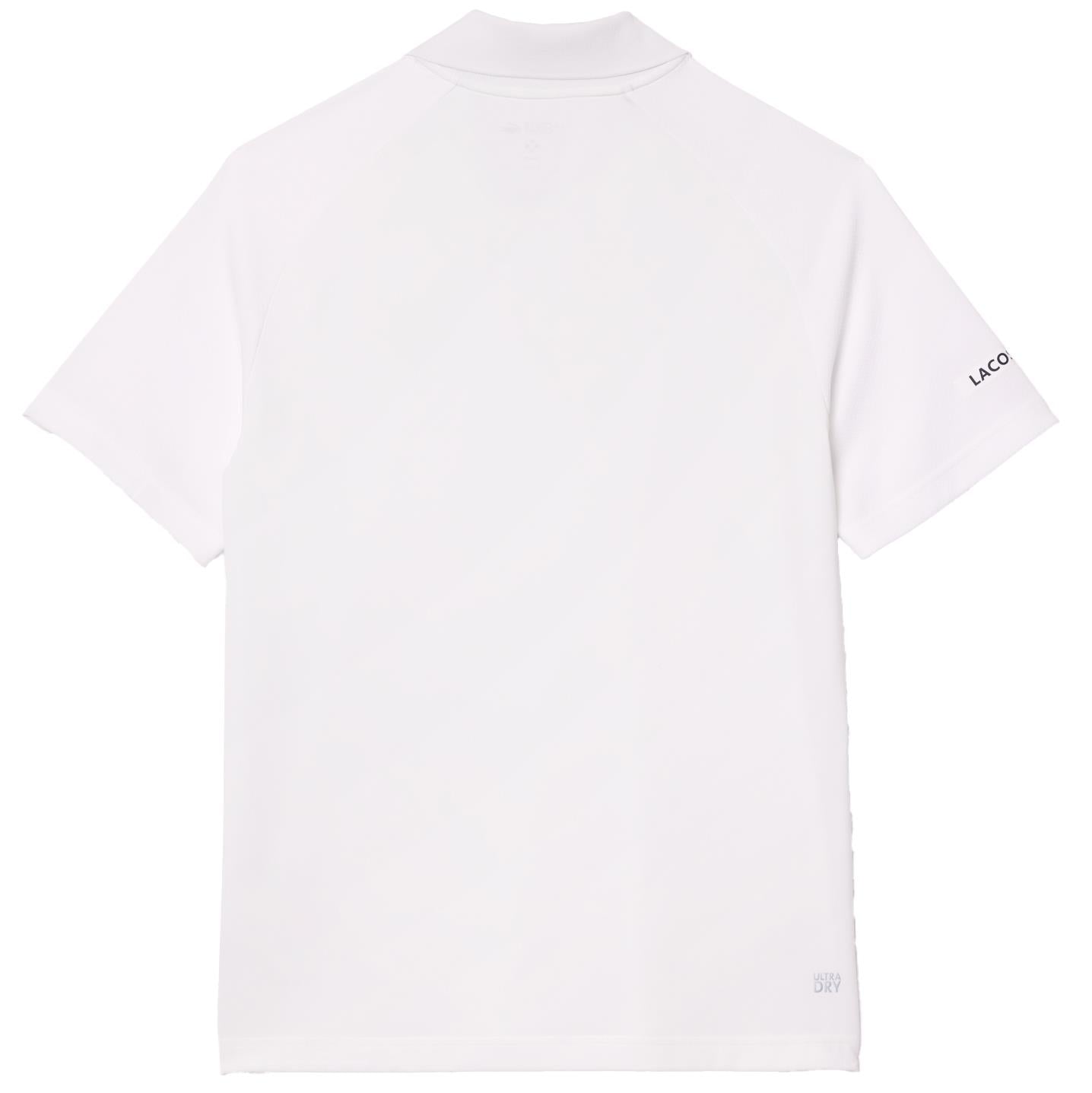 Classic Fit Original Flocked Cotton Pique Polo White - SS24