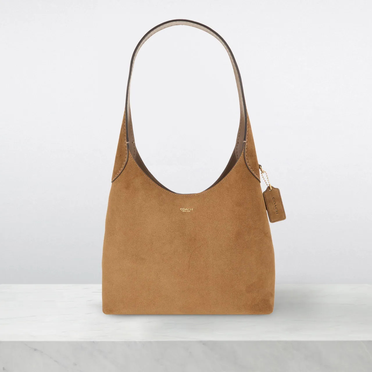 COACH Brooklyn 28 Suede Shoulder Bag - Cedar