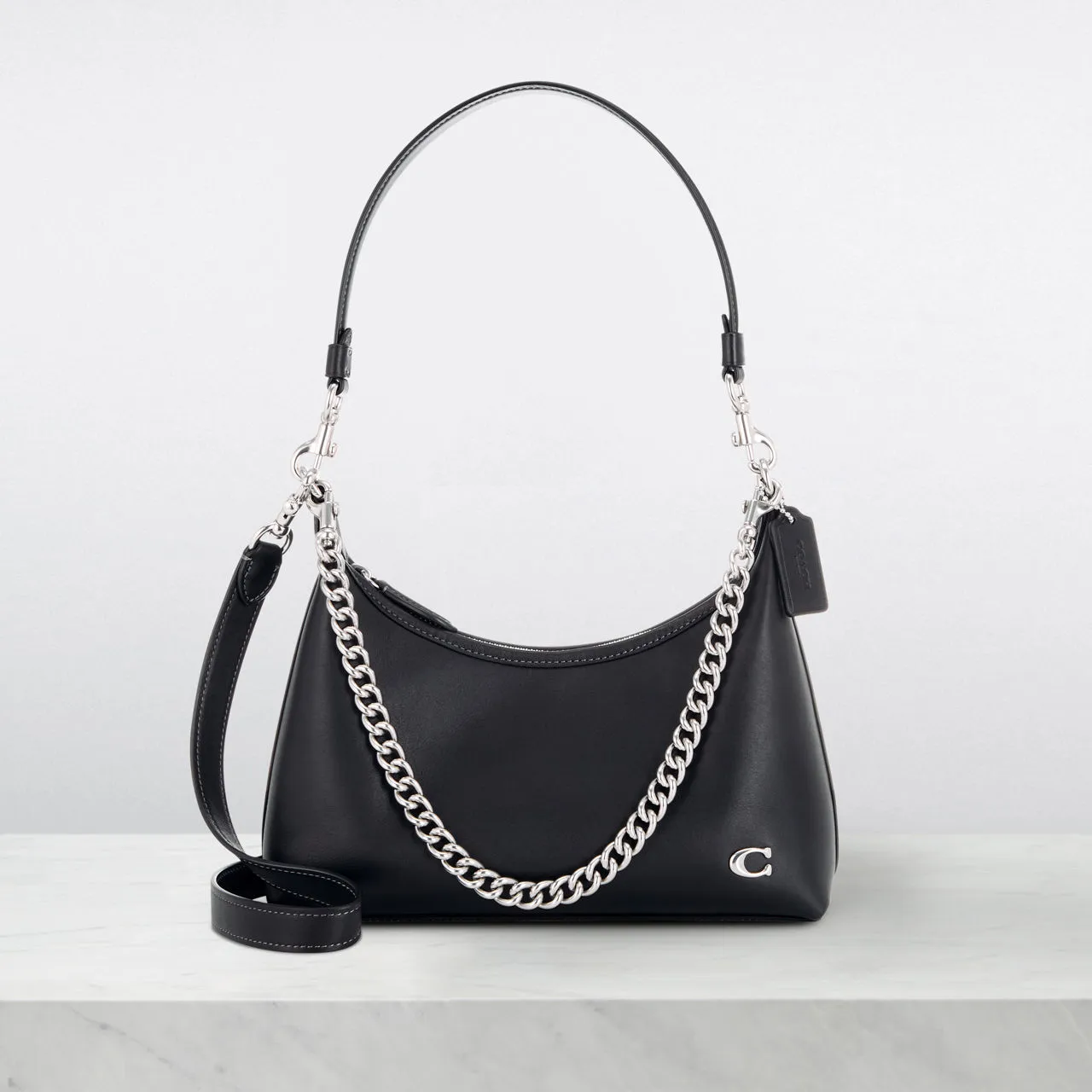 COACH Juliet 25 Leather Shoulder Bag - Black