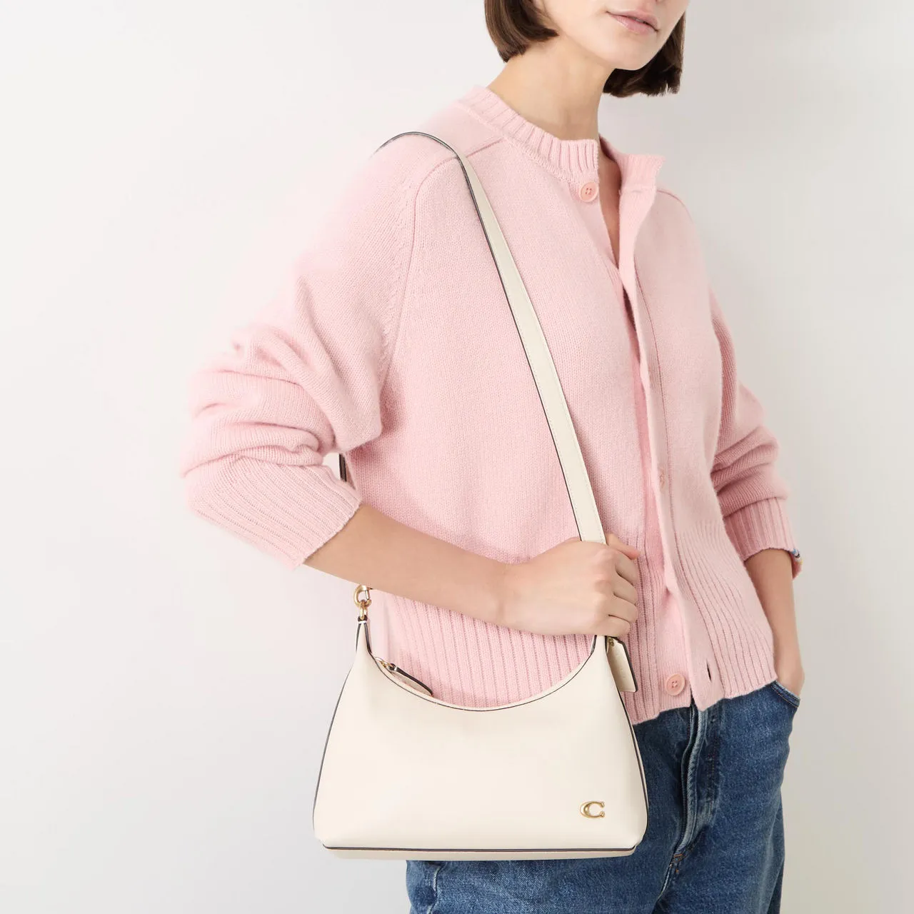 COACH Juliet 25 Leather Shoulder Bag - Chalk