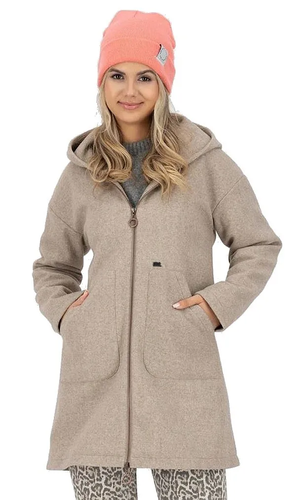 coat ALIFE AND KICKIN Lilithak J - Taupe Melange - women´s