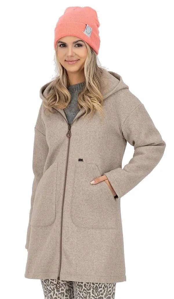 coat ALIFE AND KICKIN Lilithak J - Taupe Melange - women´s