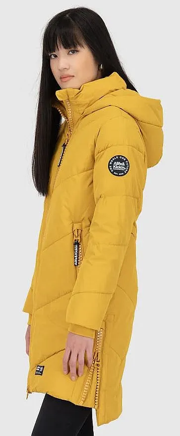 coat ALIFE AND KICKIN Luna - Yellow Mustard - women´s