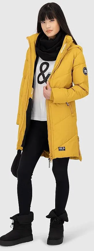 coat ALIFE AND KICKIN Luna - Yellow Mustard - women´s