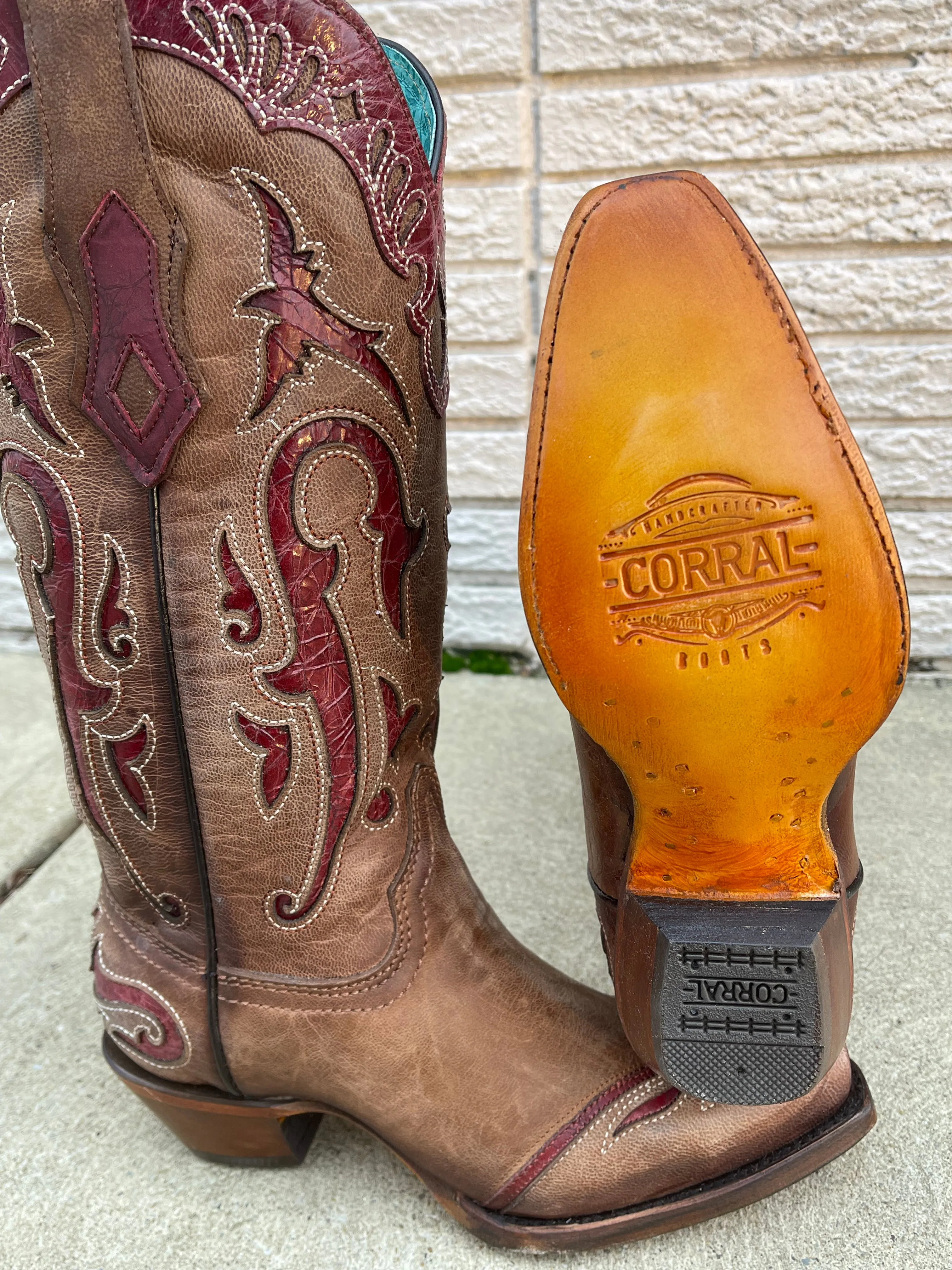 Corral Women's Orix Inlay Cowgirl Boots C3924