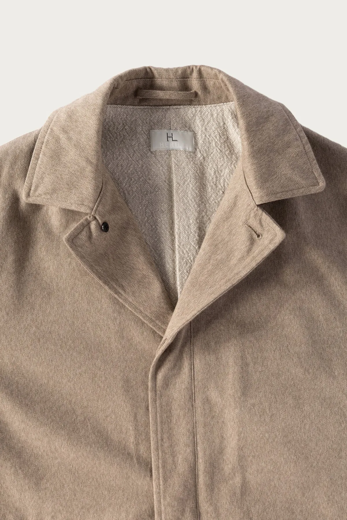 Cotton Twill Short Coat - Beige