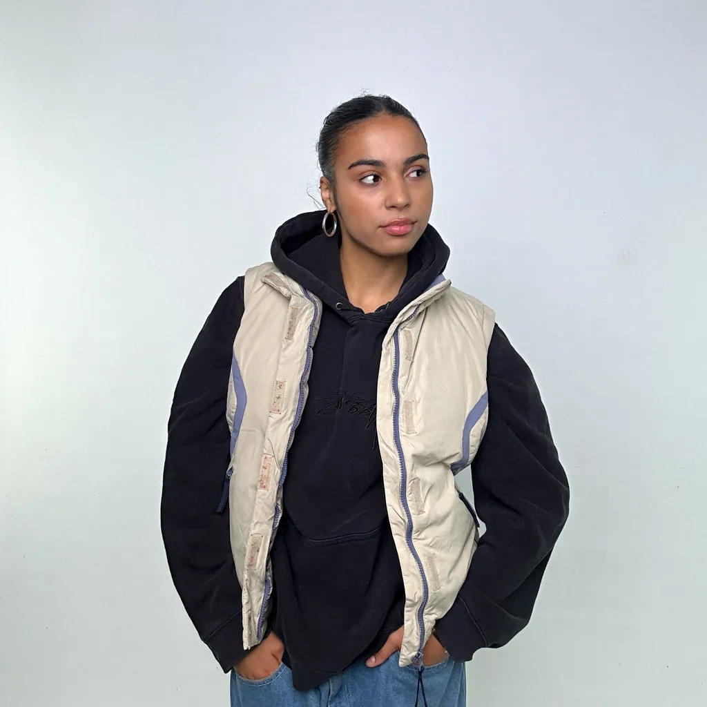 Cream 90s Helly Hansen Puffer Jacket Coat Gilet (S)