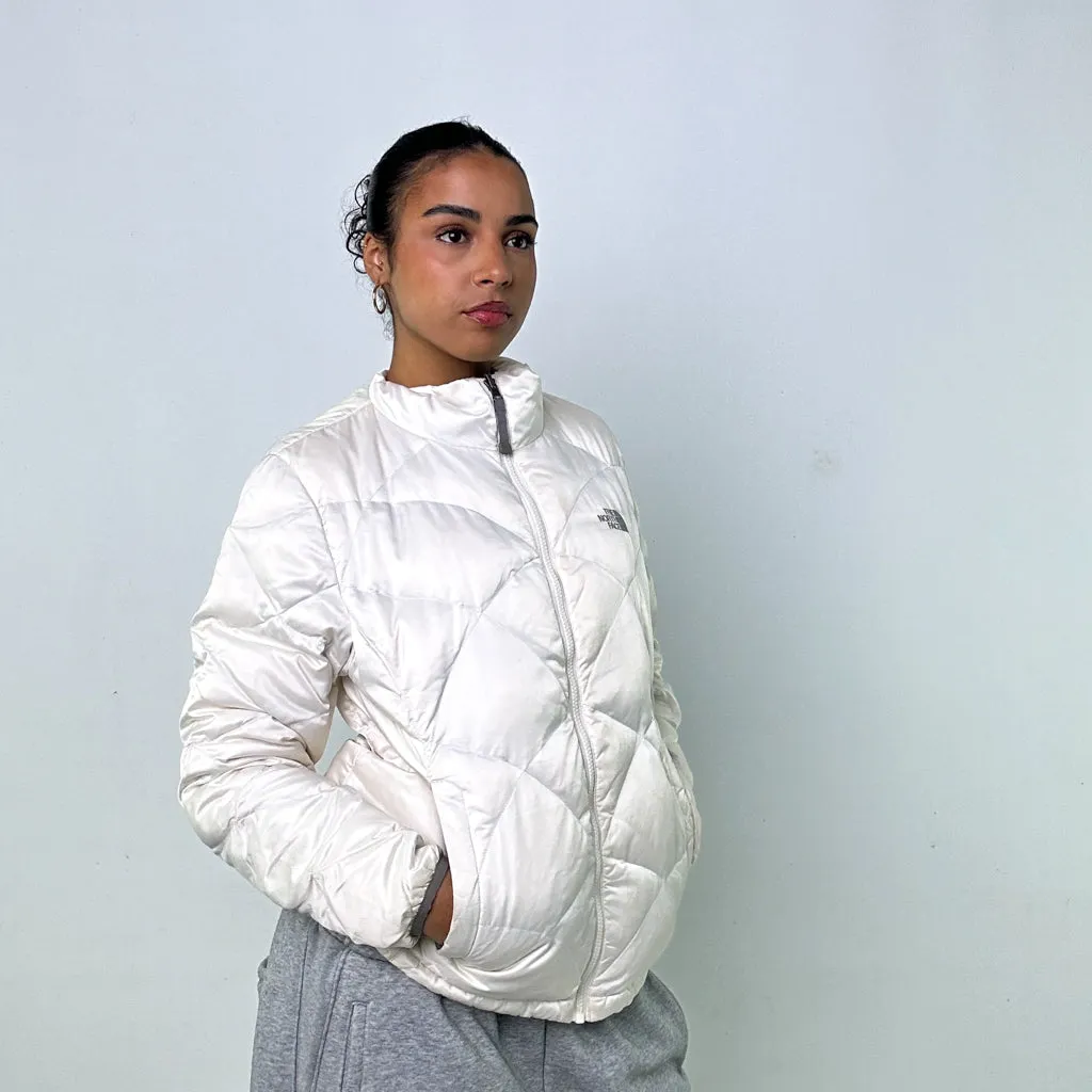 Cream y2ks The North Face 550 Series Puffer Jacket Coat (L)