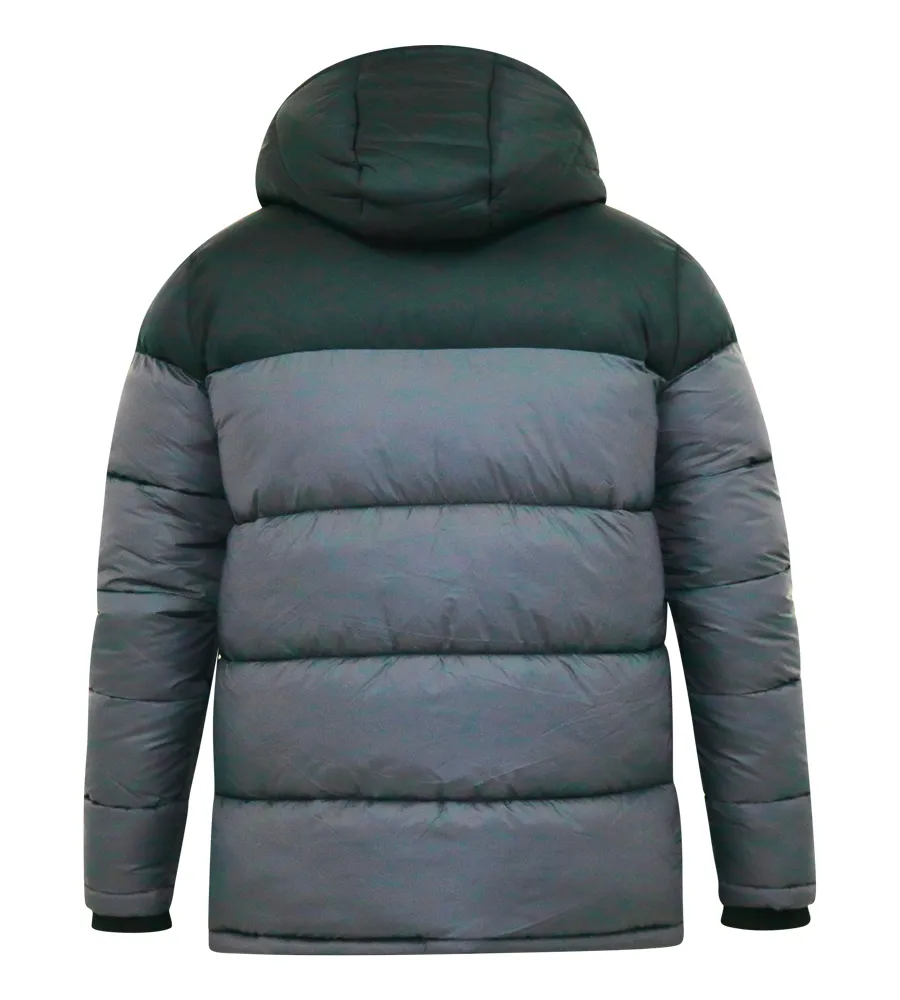 D555 Big Mens Quilted Puffer Jacket With Full Sherpa Lining (WORRALL)