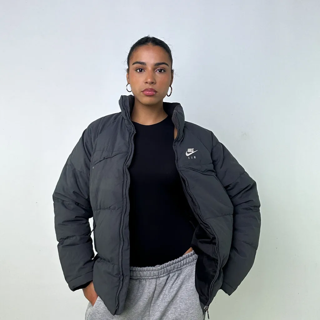 DARK GREY Y2KS NIKE PUFFER JACKET COAT (