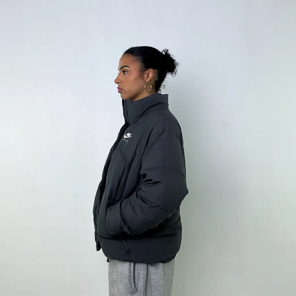 DARK GREY Y2KS NIKE PUFFER JACKET COAT (