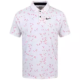 Dri-Fit Tour Micro Floral Polo White/Black - AW23