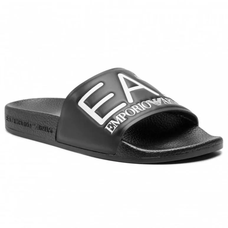 EA7 Black Slippers