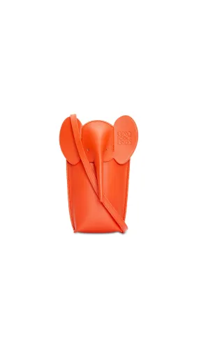 Elephant Pocket In Classic Calfskin - Vivid Orange