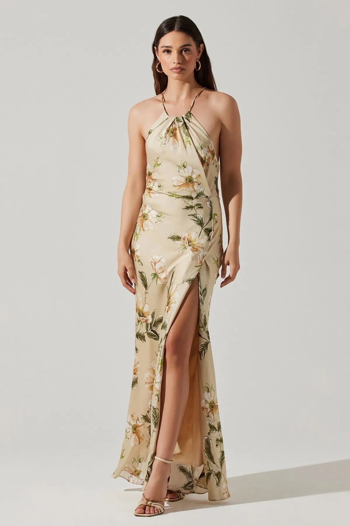 Elynor Dress - Gold Floral