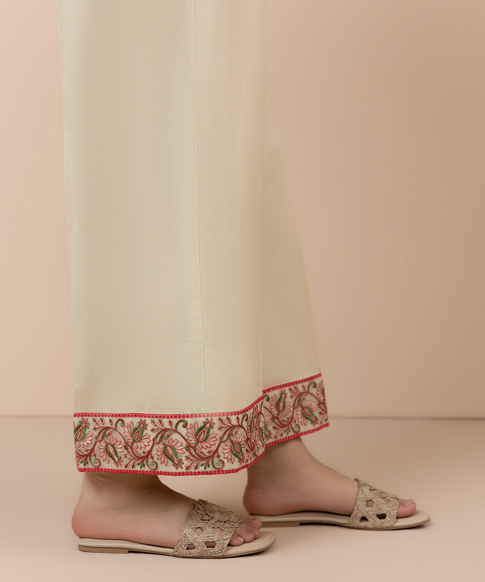 Embroidered Cambric Culottes