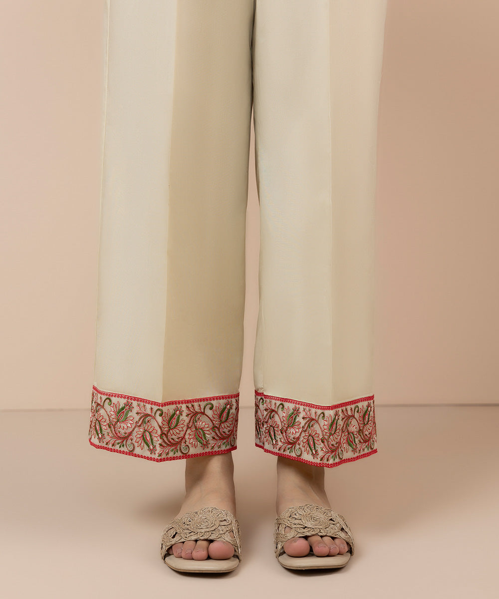 Embroidered Cambric Culottes