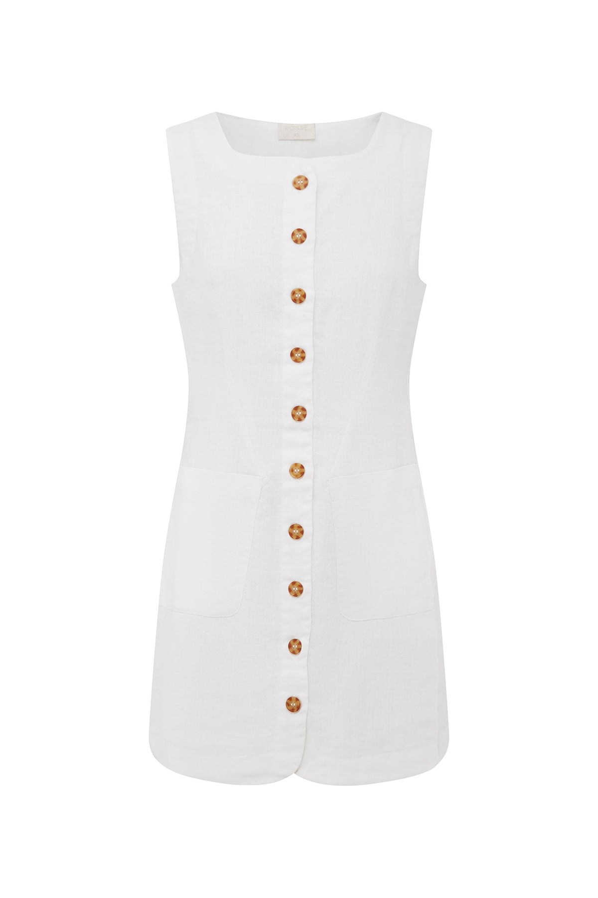 EMMA BUTTON DOWN MINI - IVORY