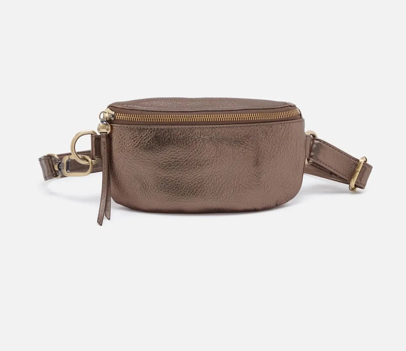 Fern Belt Bag | Pebbled Metallic Leather