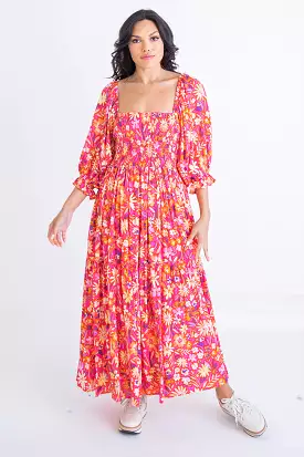 Floral Abstract Maxi Dress