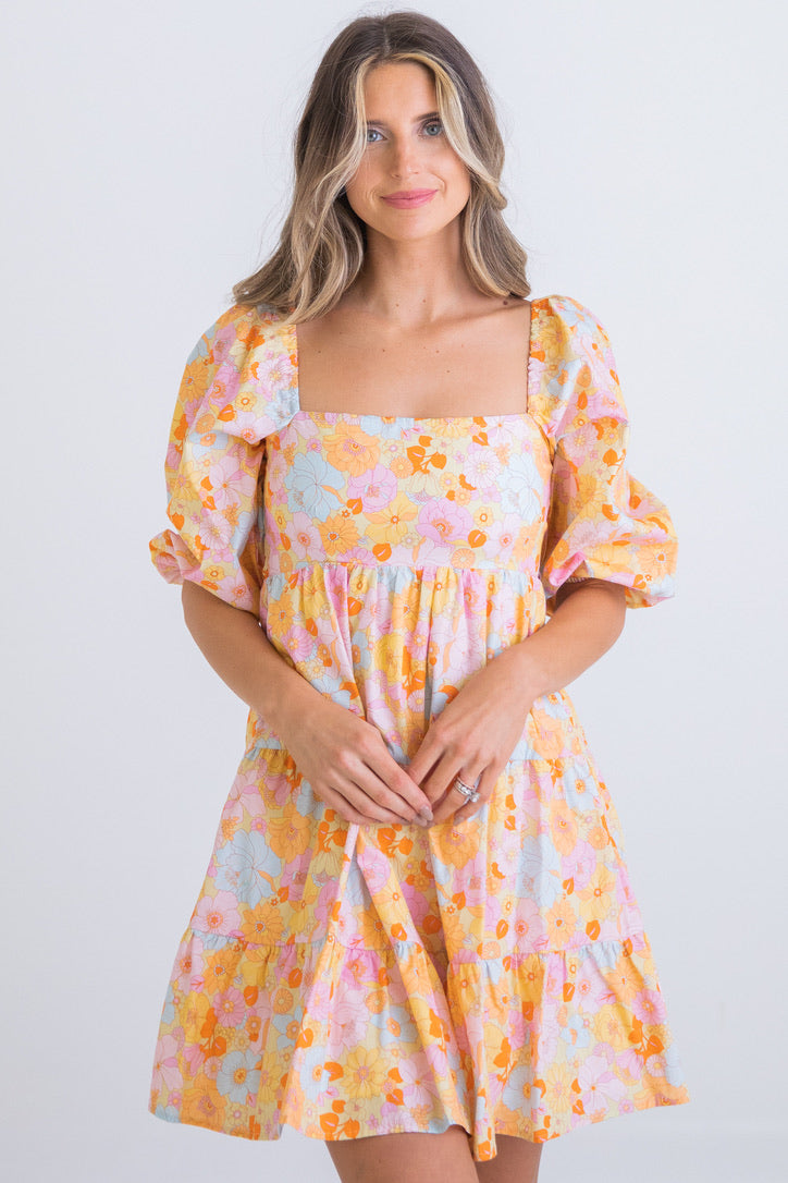 Floral London Poplin Dress