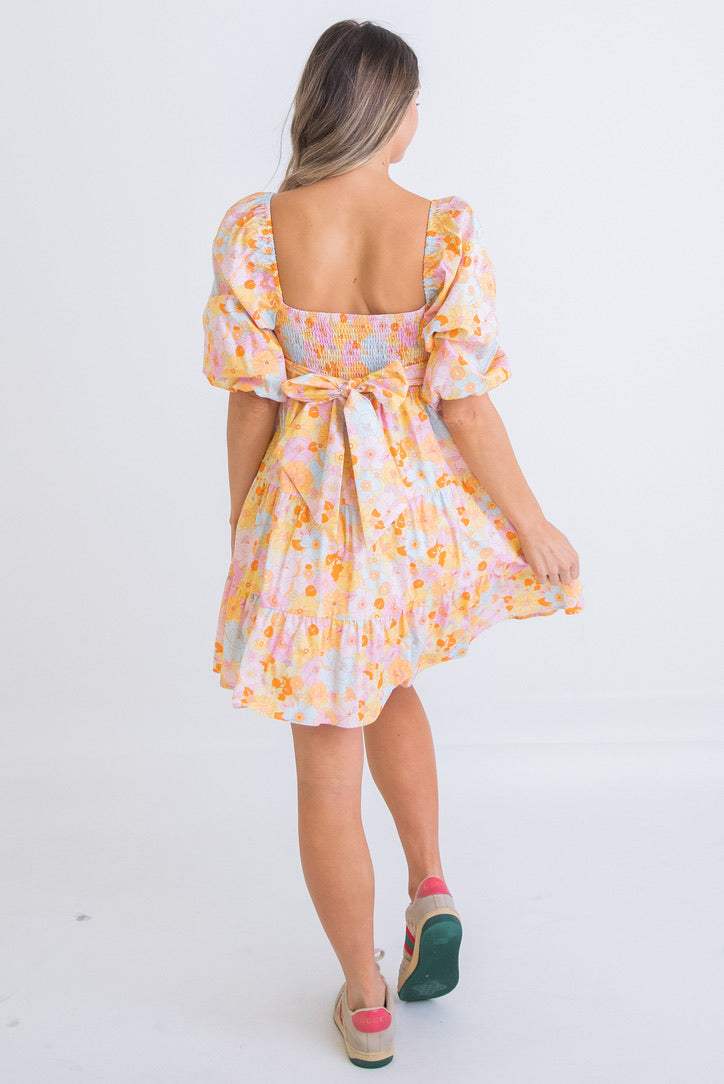 Floral London Poplin Dress