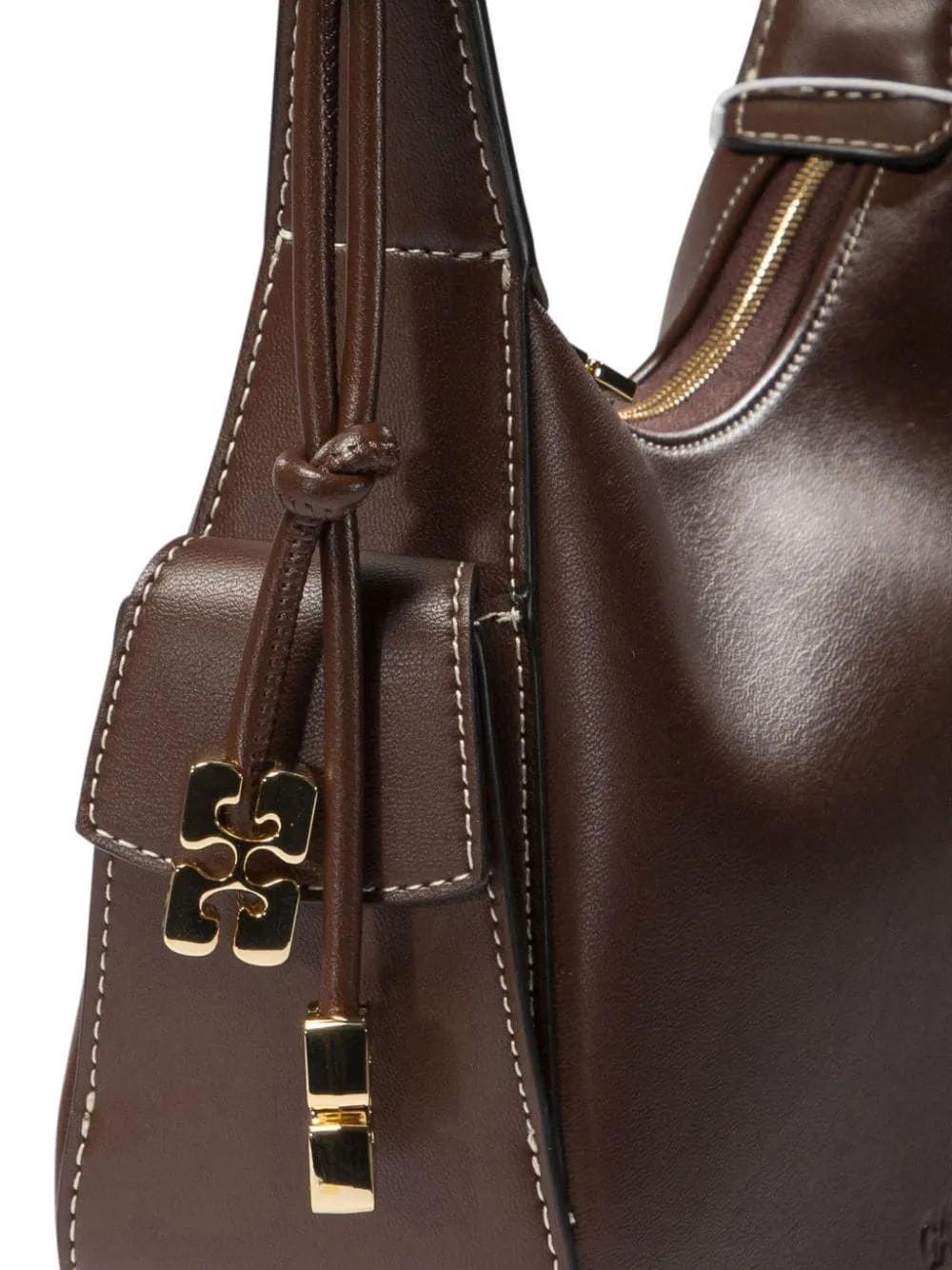 Ganni Shoulder Bag BROWN