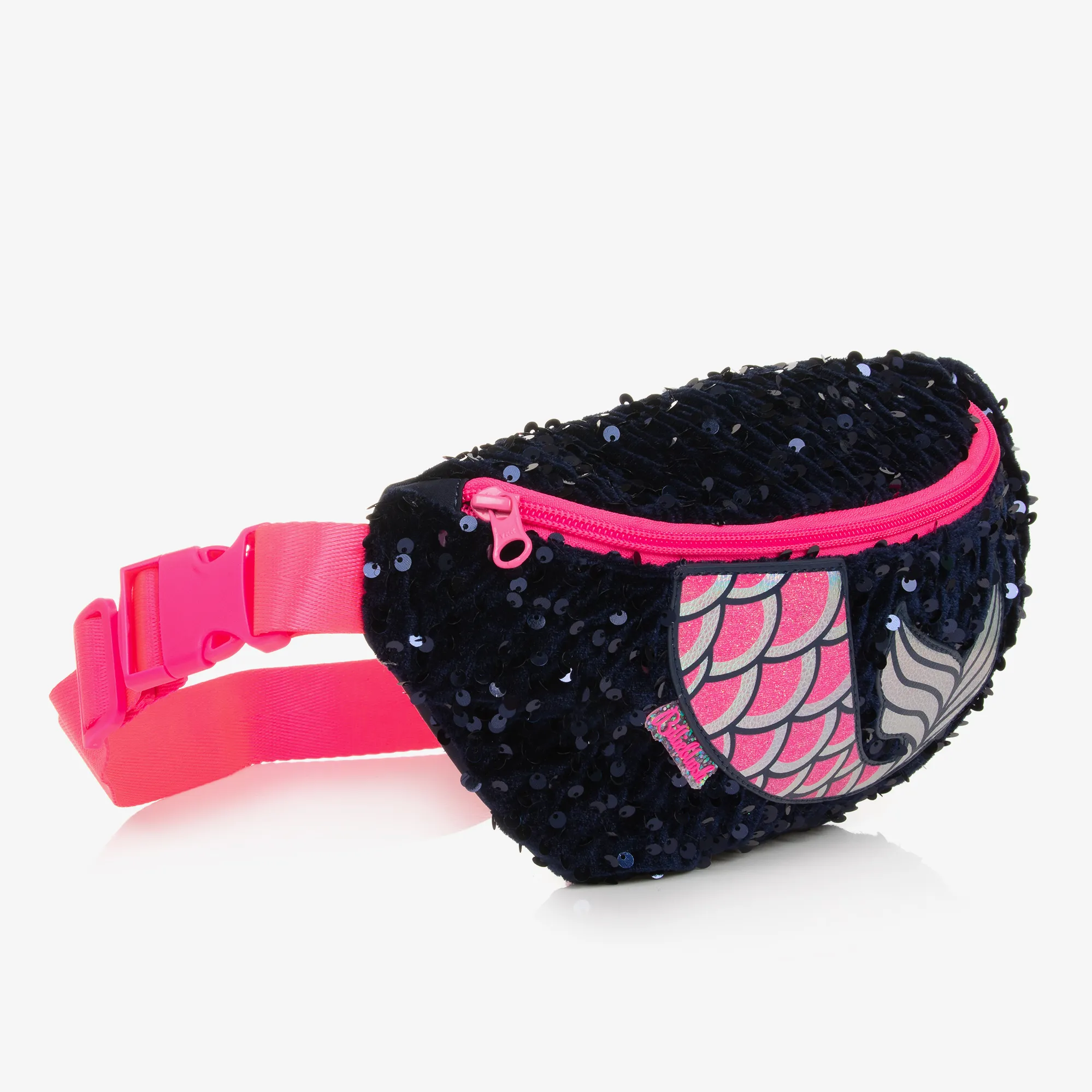 GIRLS BLUE SEQUIN MERMAID BELT BAG (18C