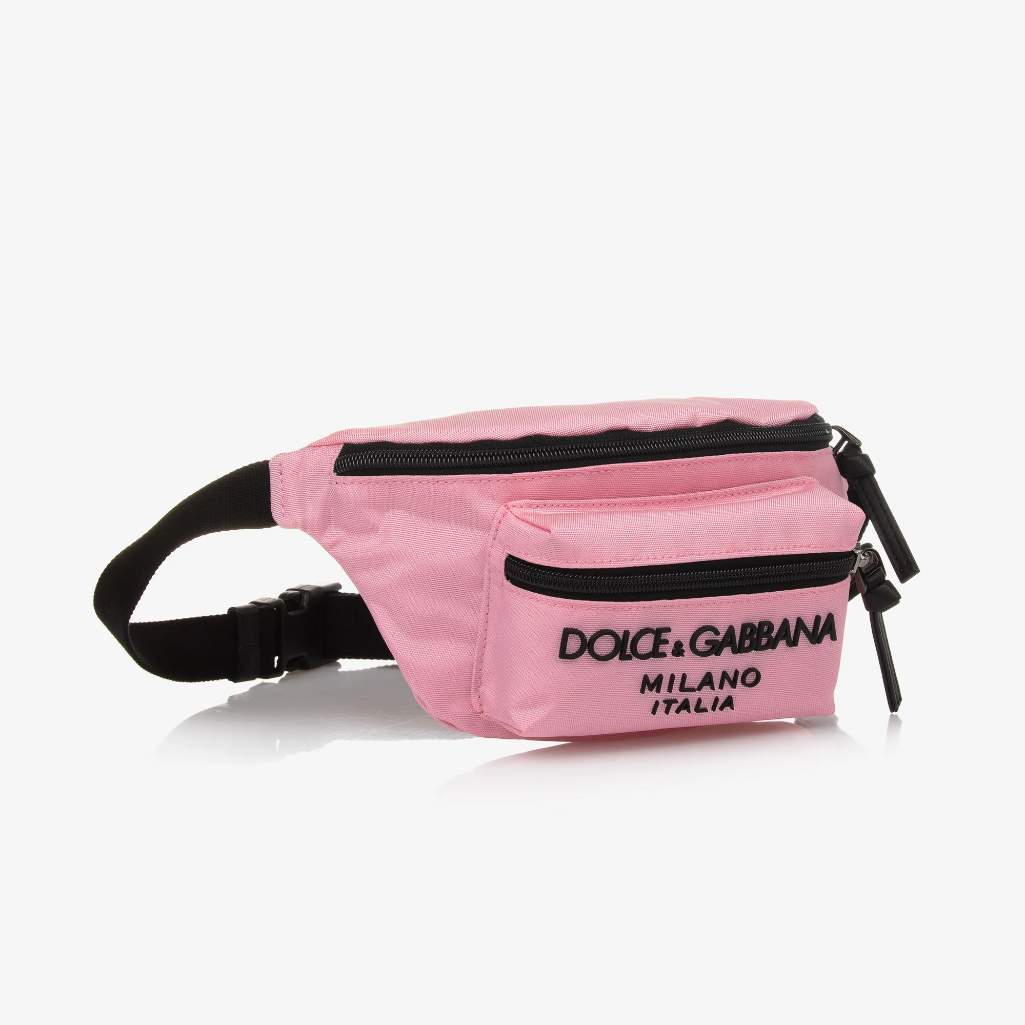 GIRLS PINK CANVAS BELT BAG (20C