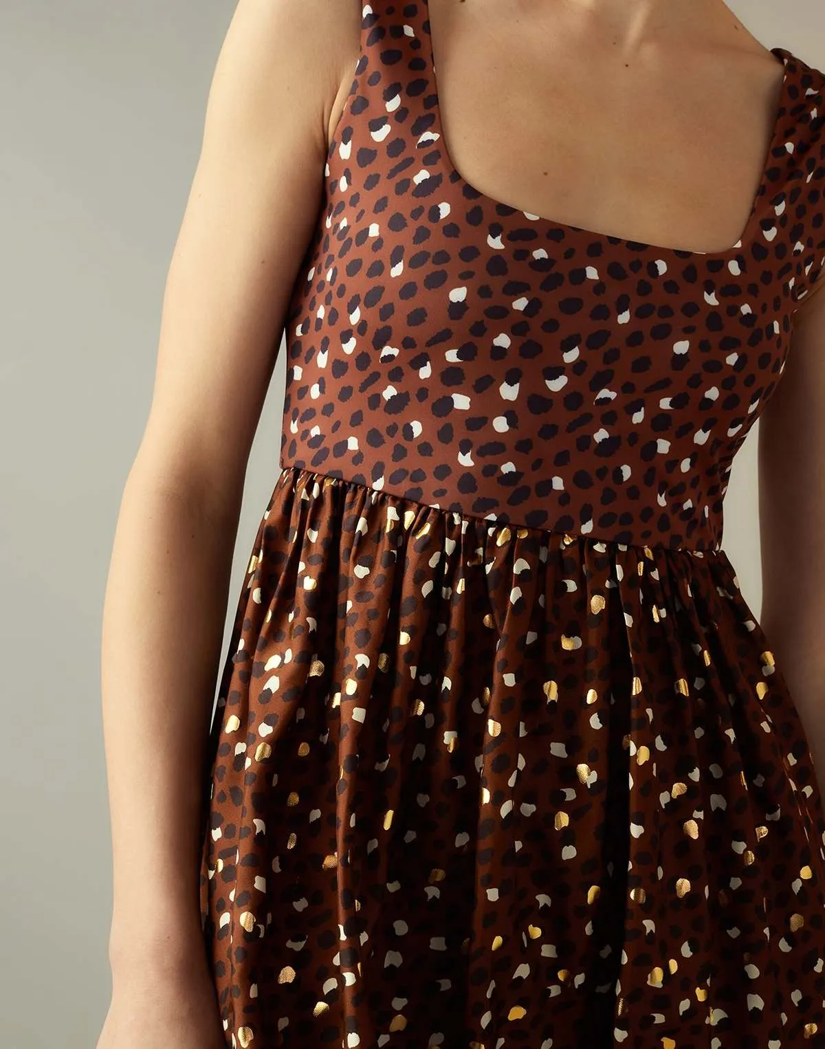 Gold Foil Isla Dress - BRBLCR