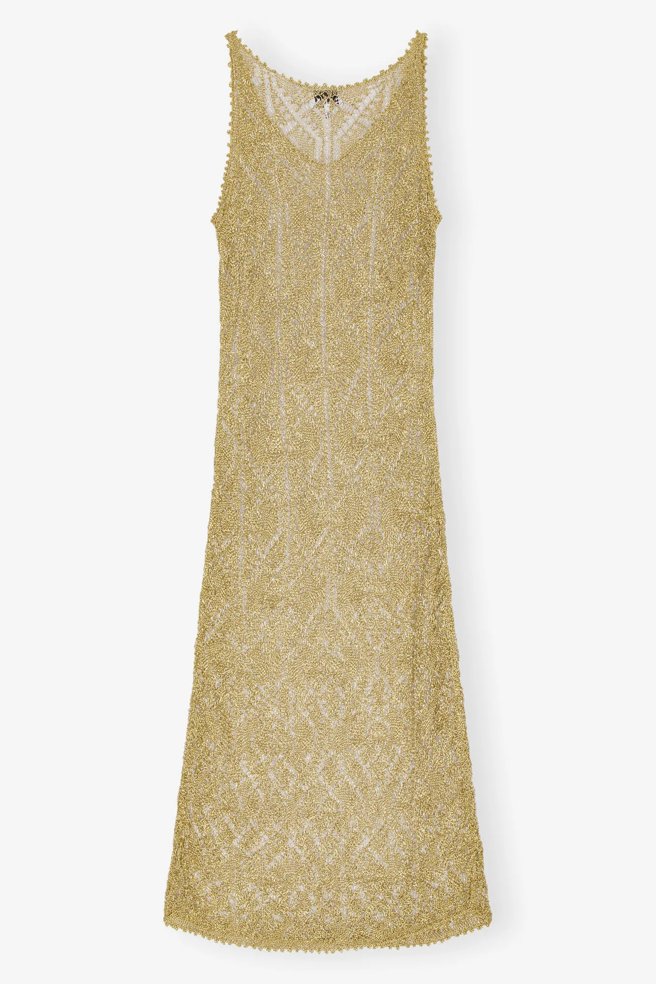 Gold Metallic Strap Dress