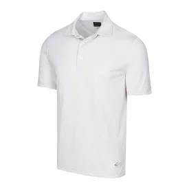 Greg Norman Men's Jacquard Polo - Shark Grey