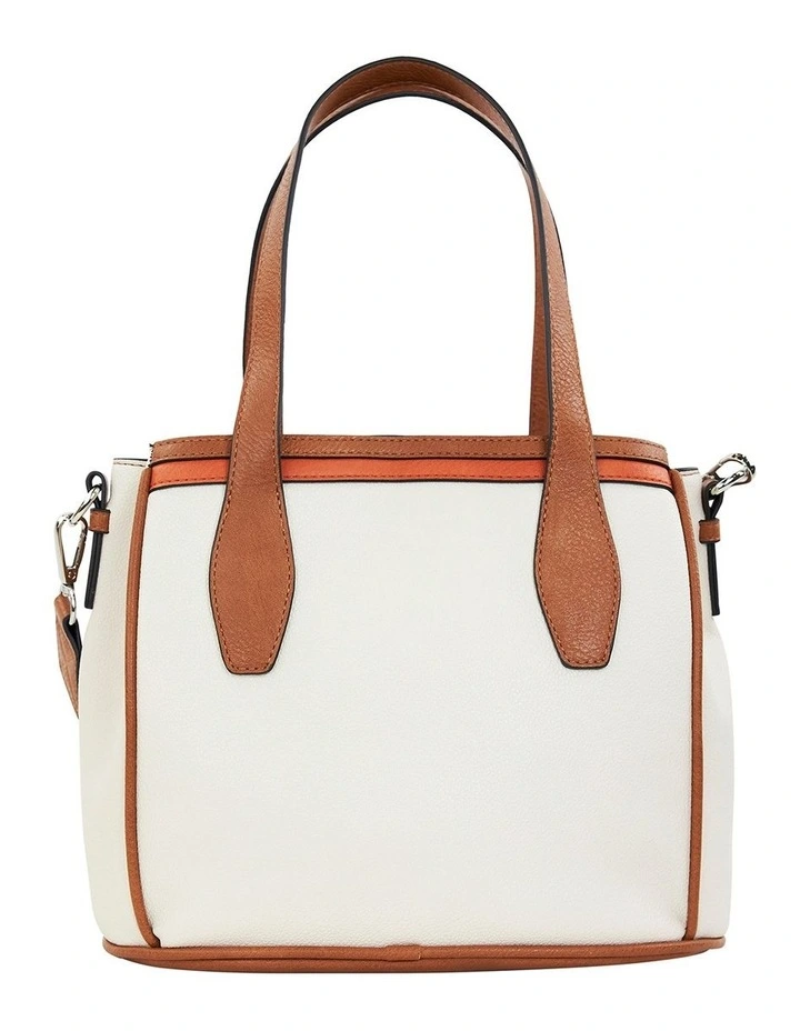 Gwen Satchel Bag in Cream