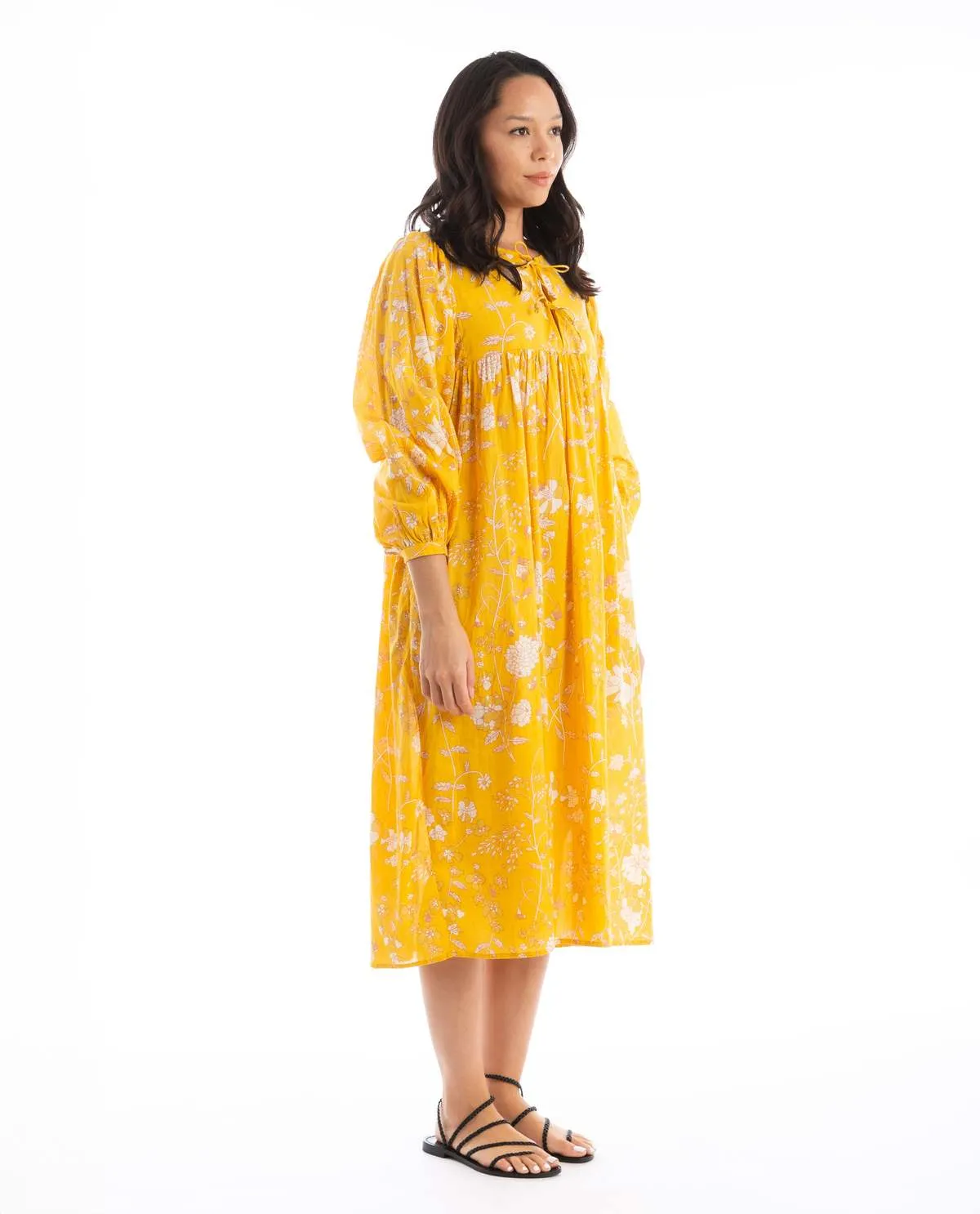 Hamsa Garden Dress - Gold