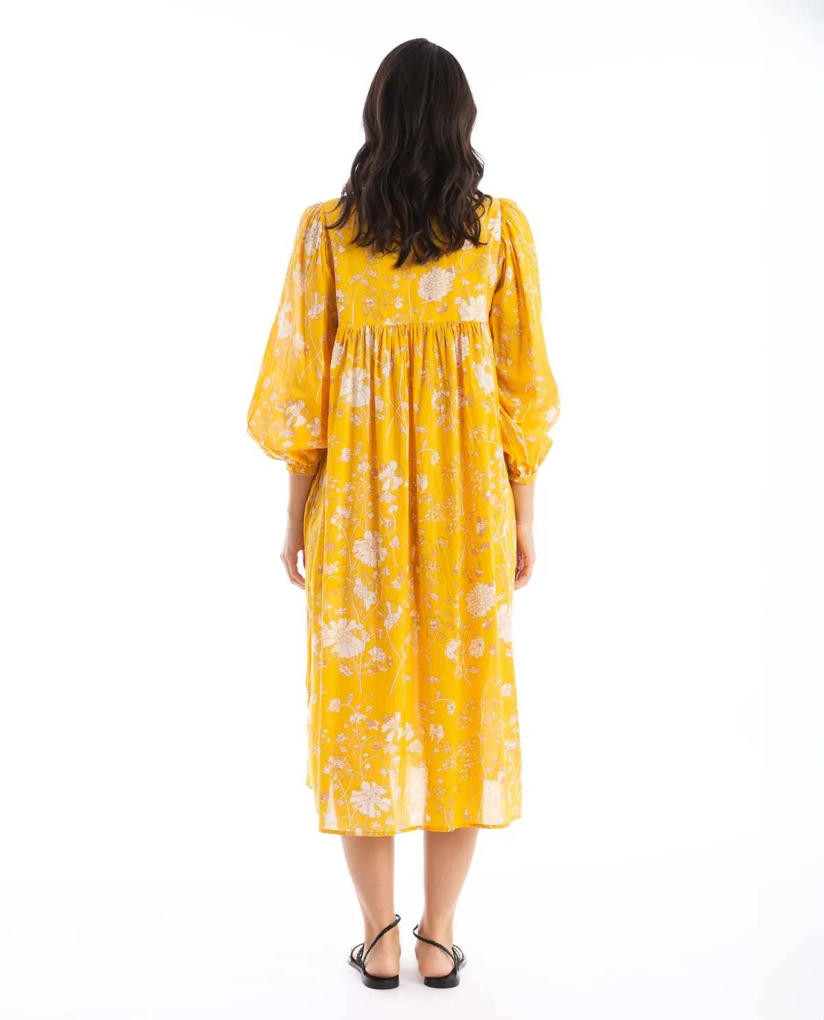 Hamsa Garden Dress - Gold