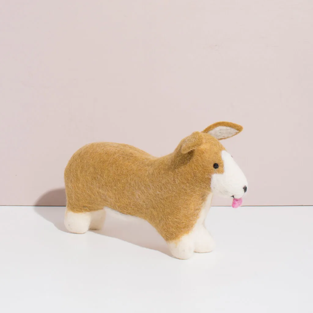 Hand Felted Corgi - Large