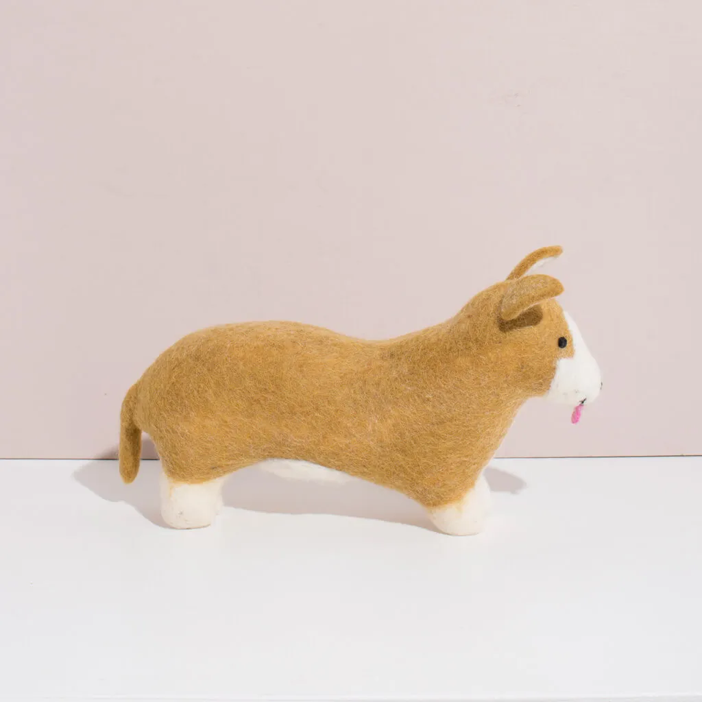 Hand Felted Corgi - Large