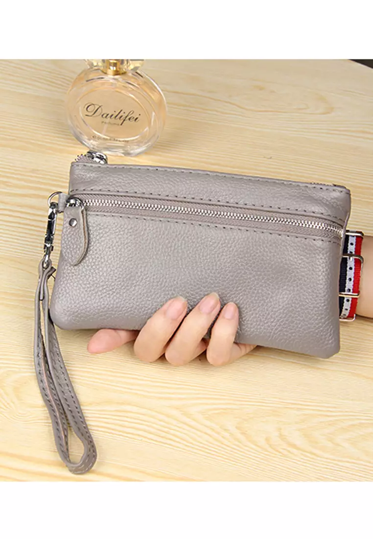 HAPPY FRIDAYS Stylish Litchi Grain Leather Clutch Bag JN2021