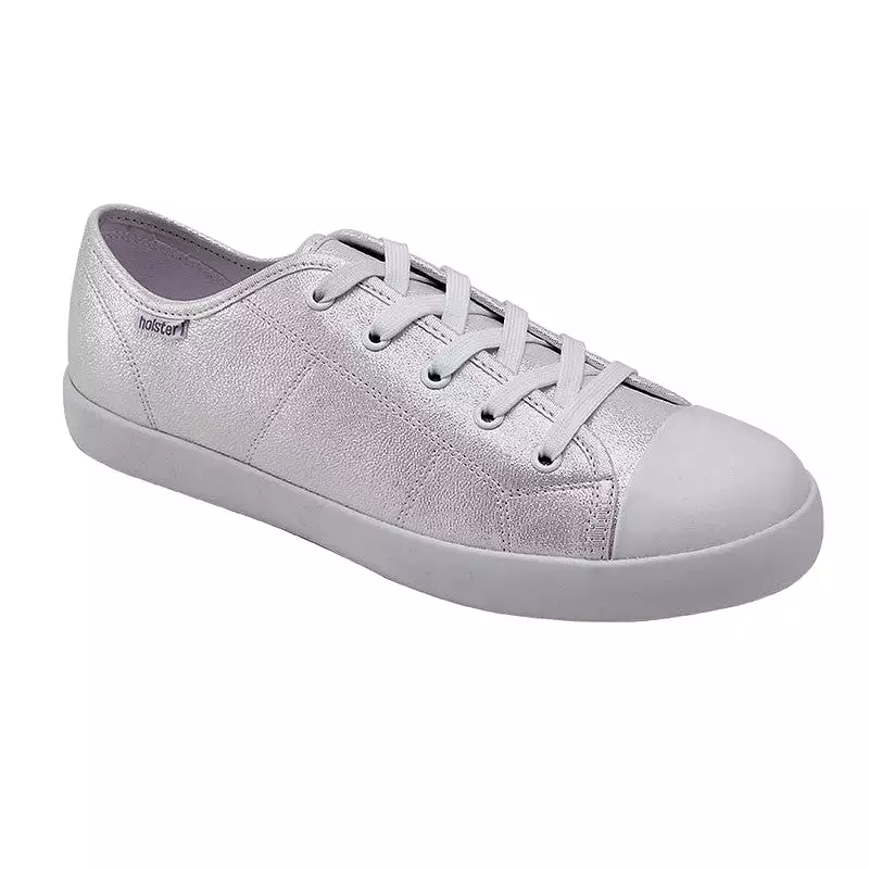 Holster Piper Toe Cap Lace Sneaker - Pearl