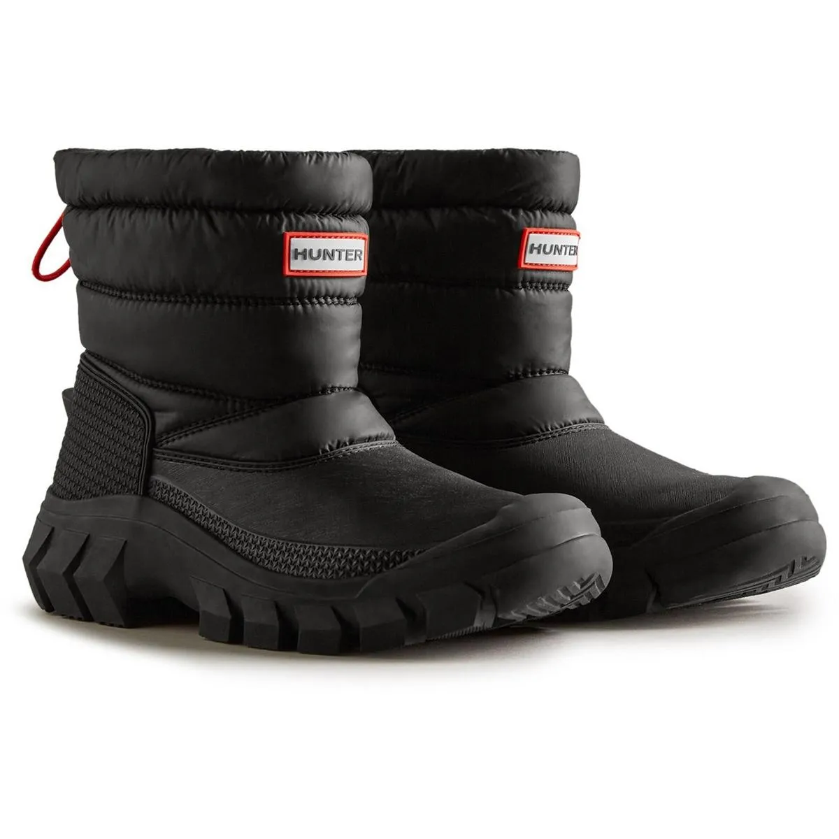 Hunter Intrepid Short Snow Boot Black