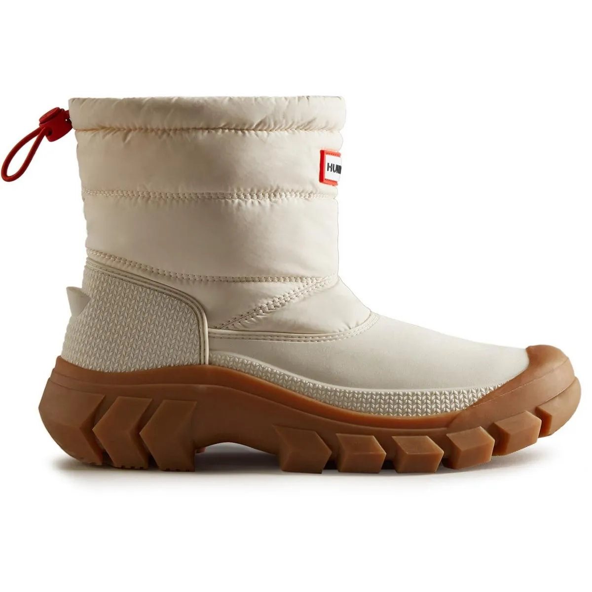 Hunter Intrepid Short Snow Boot White Willow/Gum