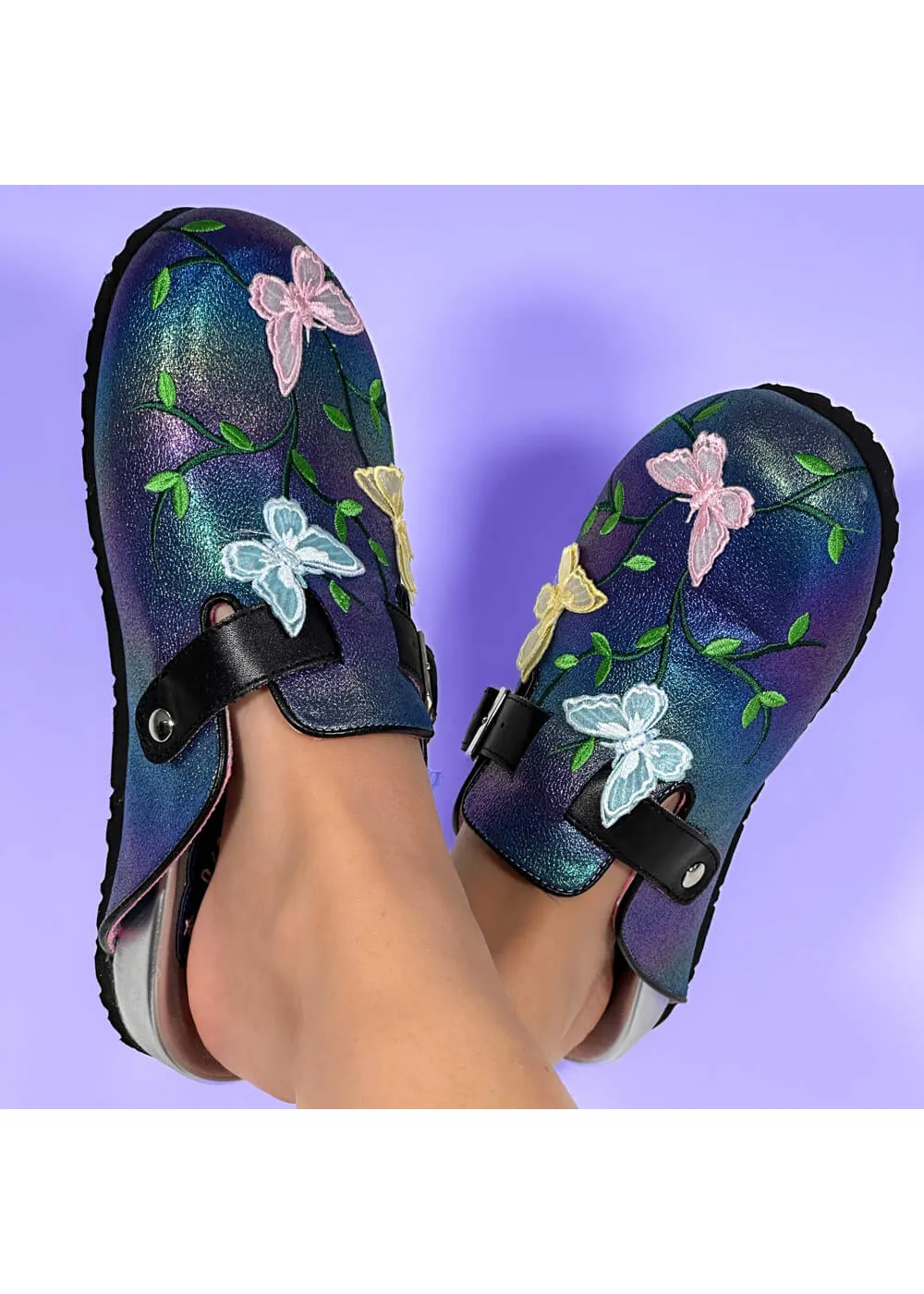 Irregular Choice Enchanted Garden Sandals Black