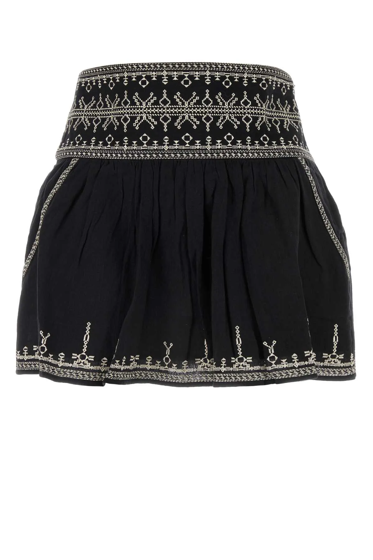 Isabel Marant Etoile Black Cotton Picadilia Mini Skirt