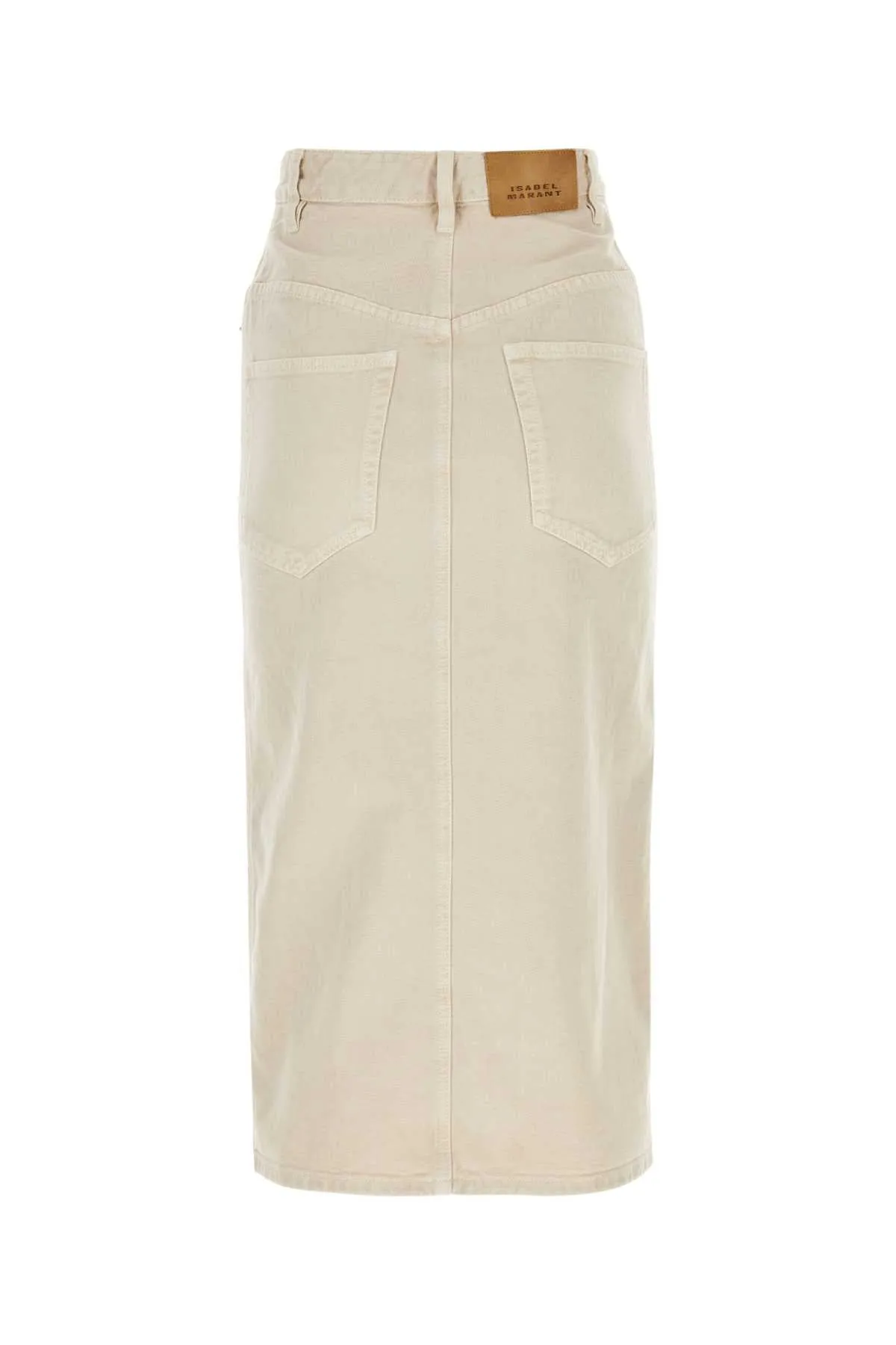 Isabel Marant Etoile Ivory Denim Vandy Skirt