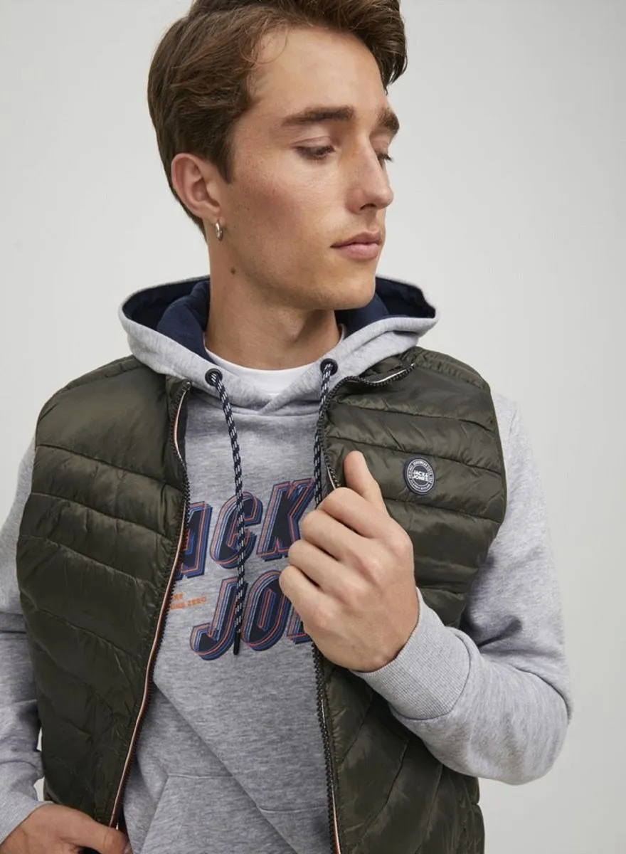 Jack & Jones Hero Puffer Bodywarmer Gilet Rosin