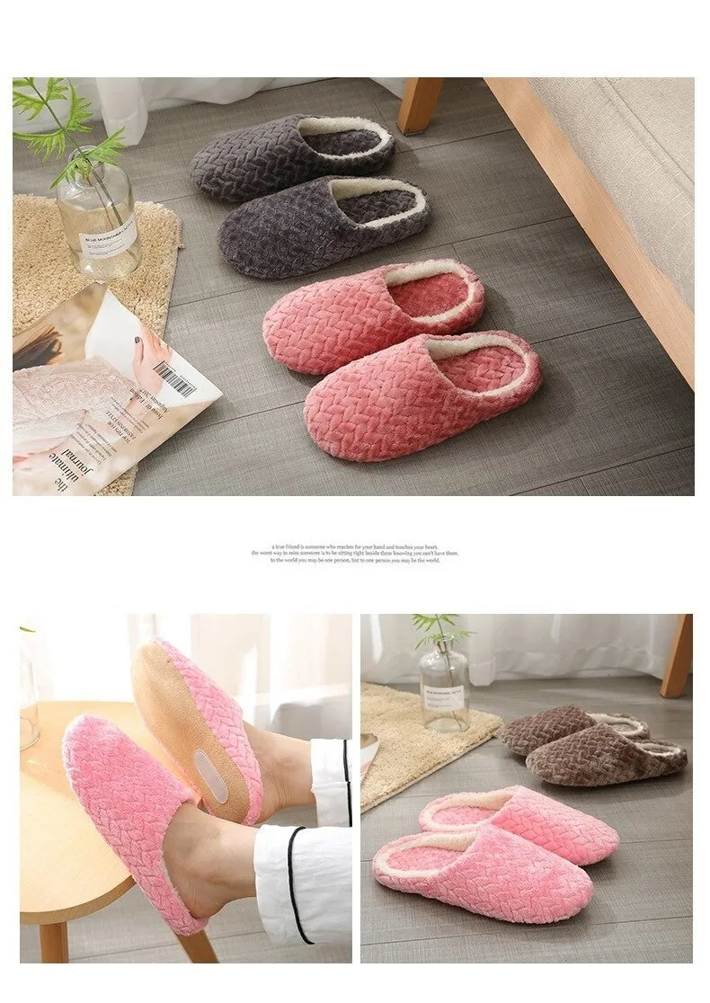 Jacquard Japanese Style Women's Soft Bottom Non-slip Wooden House Slippers