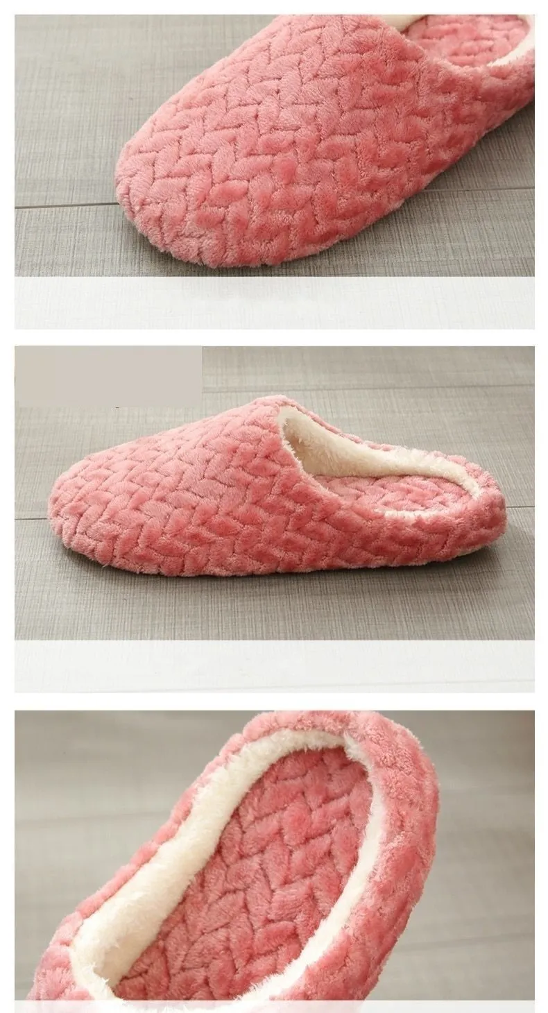 Jacquard Japanese Style Women's Soft Bottom Non-slip Wooden House Slippers