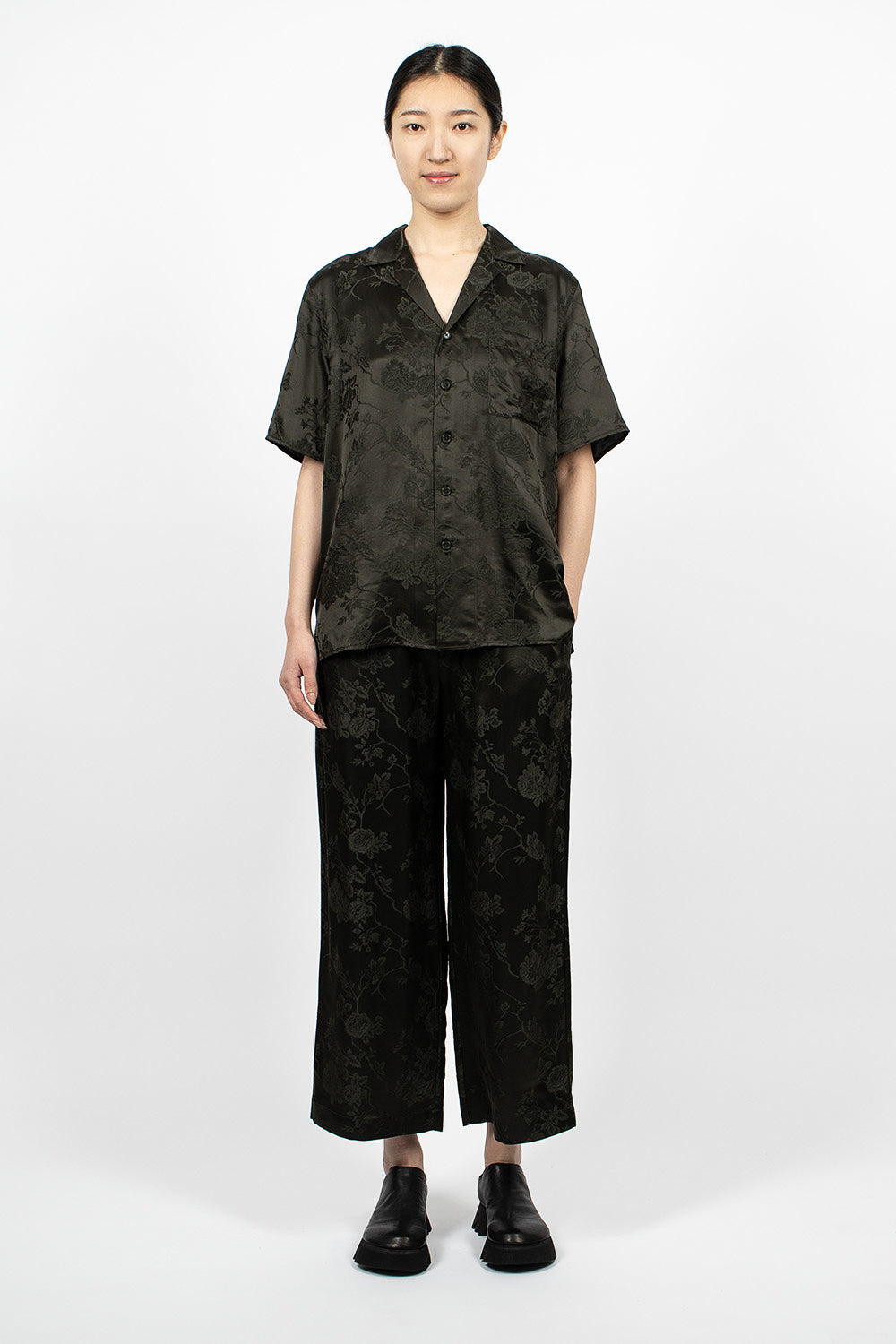 Jacquard Pull On Pant Dark Slate